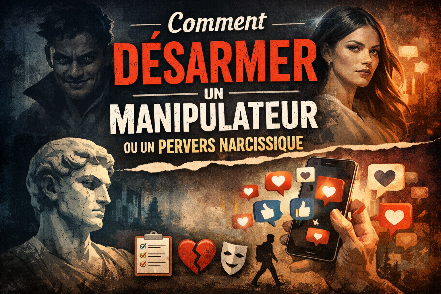 Comment désarmer un manipulateur ou un pervers narcissique