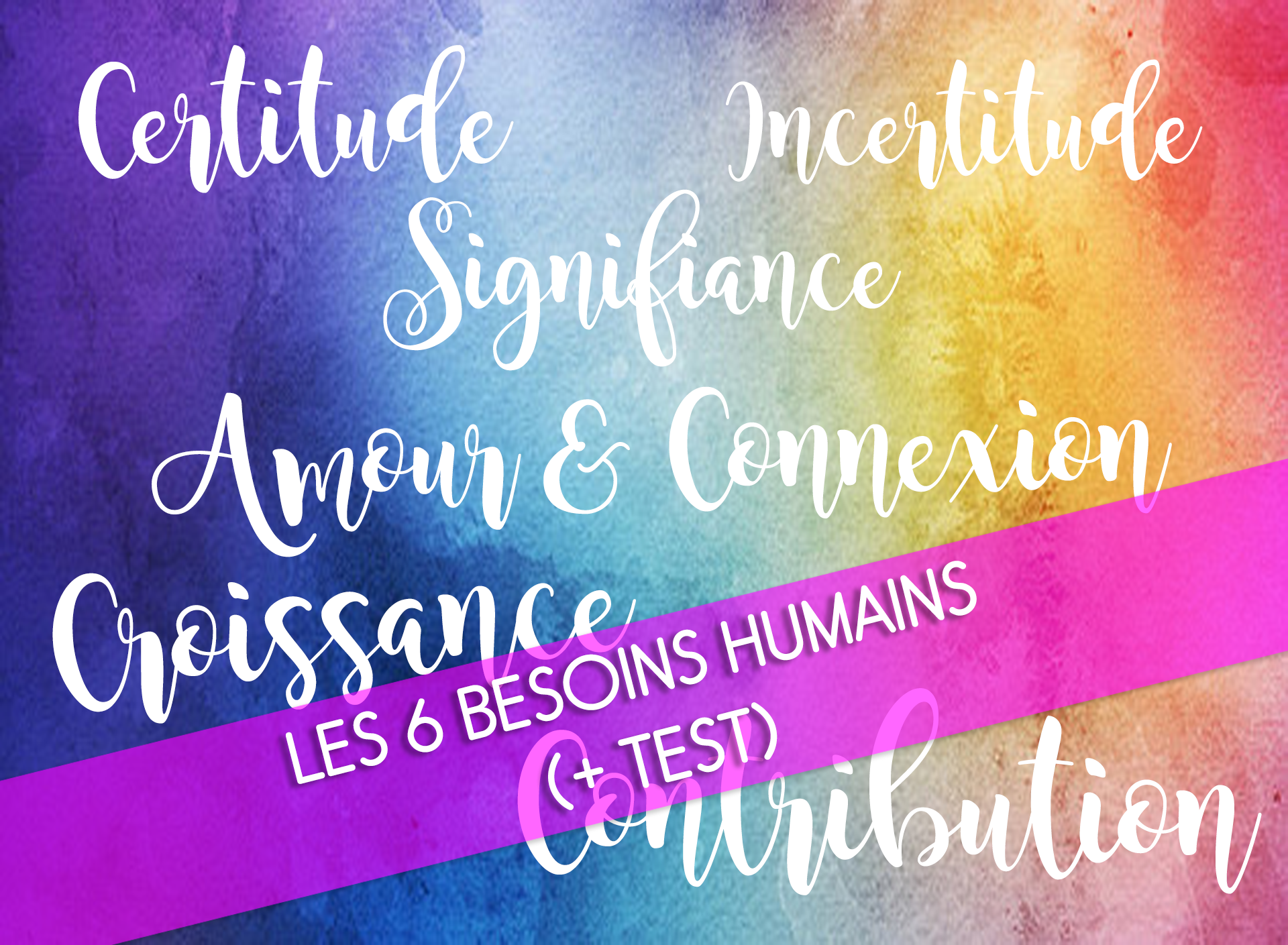 Les 6 Besoins Humains + Test