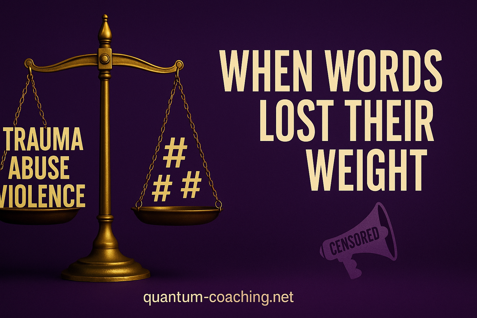 When Words lost their weight